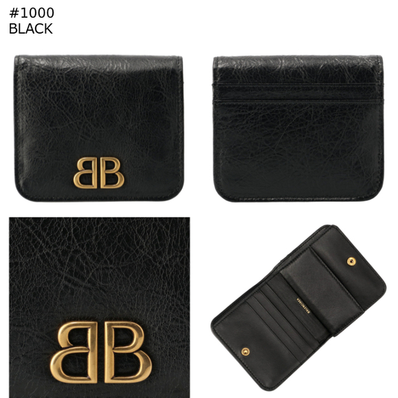 BALENCIAGA Wallet Bifold BB Monaco Flap Coin Wallet - Picture 8 of 8
